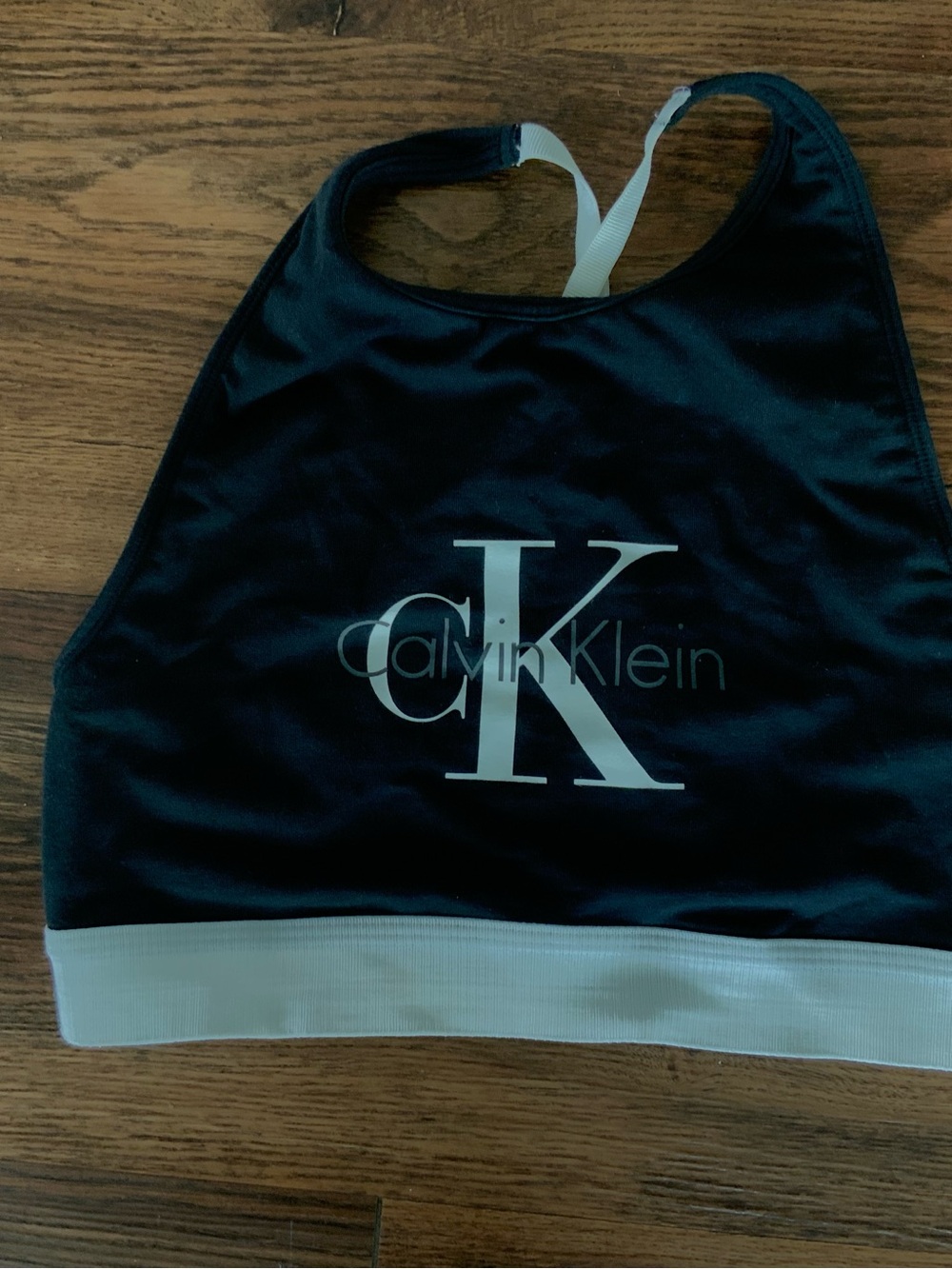 Calvin Klein Women’s Cotton High Neck Crop Top / Bralette Black: Size S